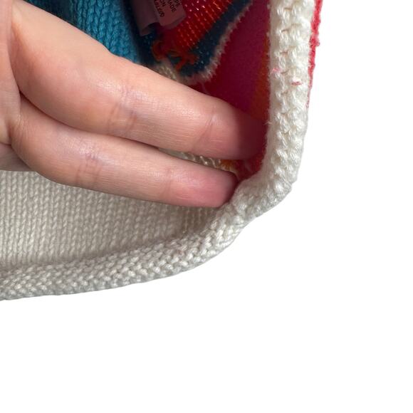 Zaket & Plover 100% Cotton Multicolor Striped Knit Sweater Colorful Small - Picture 13 of 14